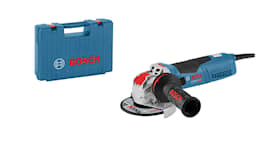 Bosch Vinkelsliber med X-LOCK GWX 17-125 S Professional i transportkuffert med beskyttelsesskærm