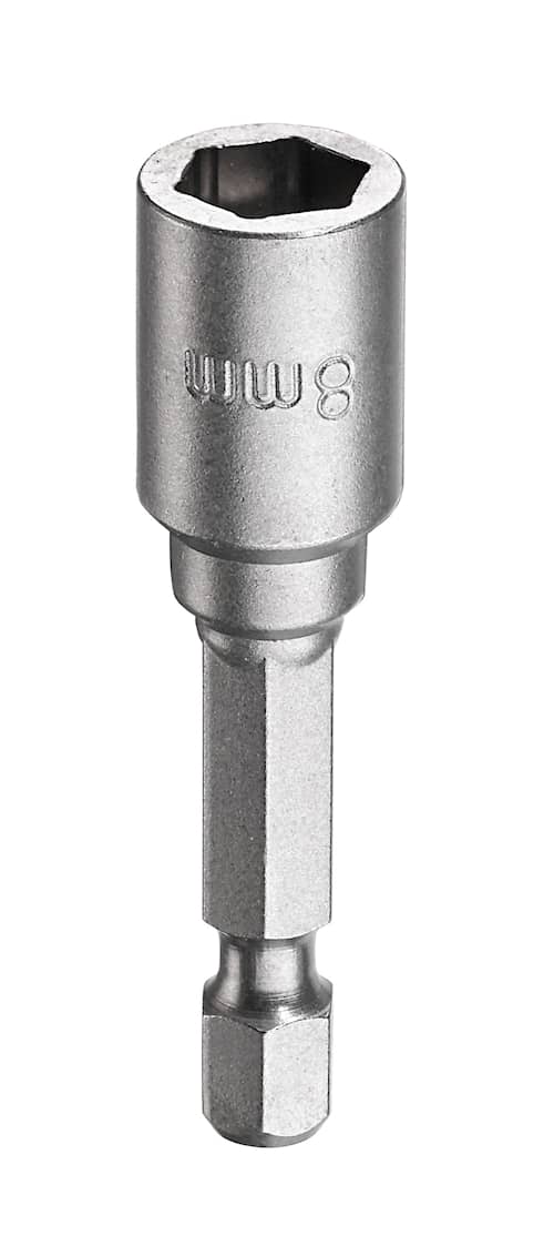 KWB Hylsnyckel, magnetisk, 8 mm, med E6,3-skaft