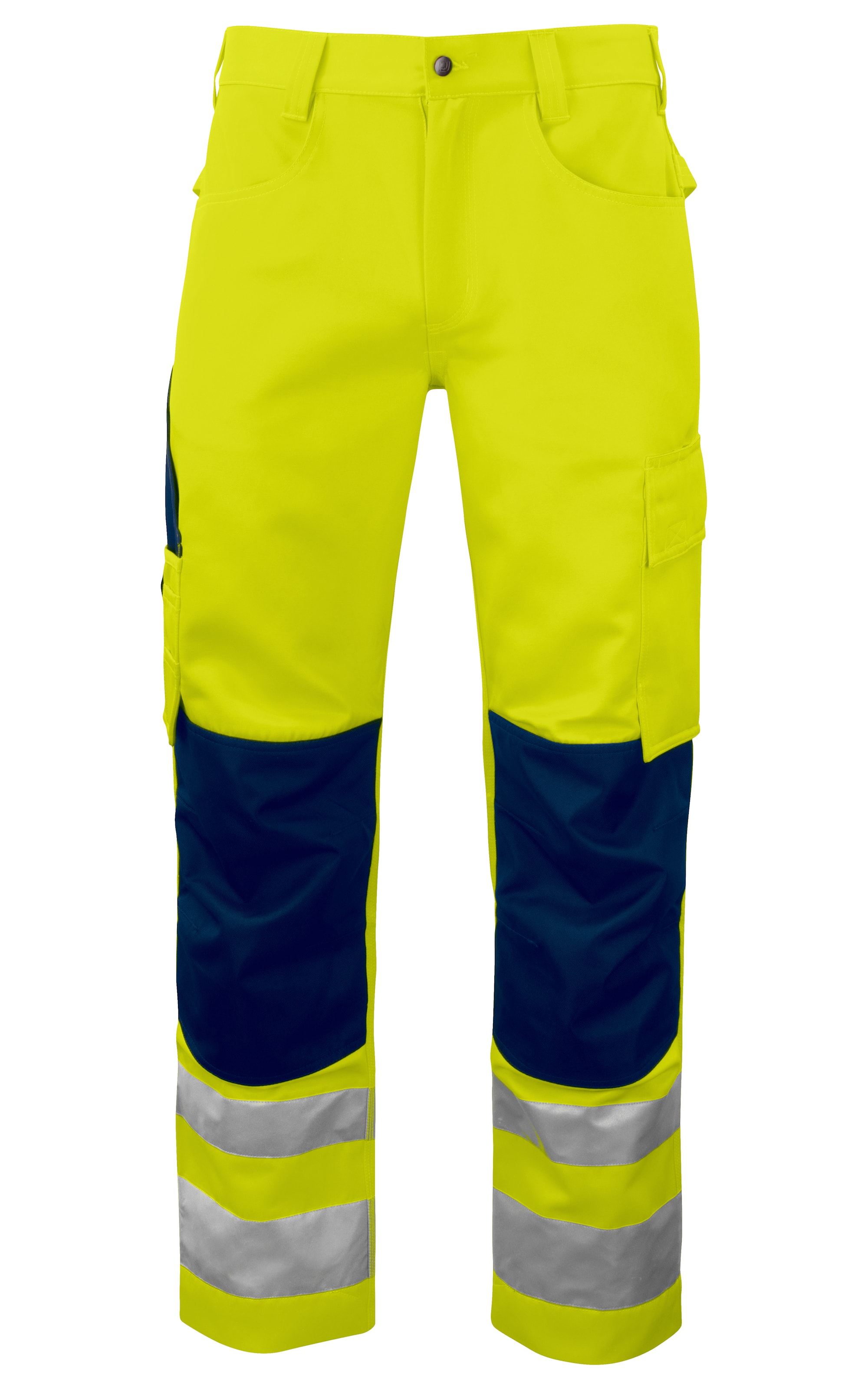 ProJob 6532 Reisitaskuhousut En Iso 20471 Luokka 2 - Yellow/Navy - C56/156