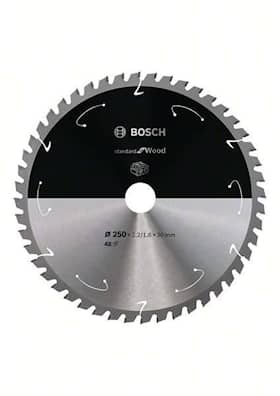 Bosch Standard for Wood-sirkelsagblad for batteridrevne sager 250x2,2/1,6x30 T48