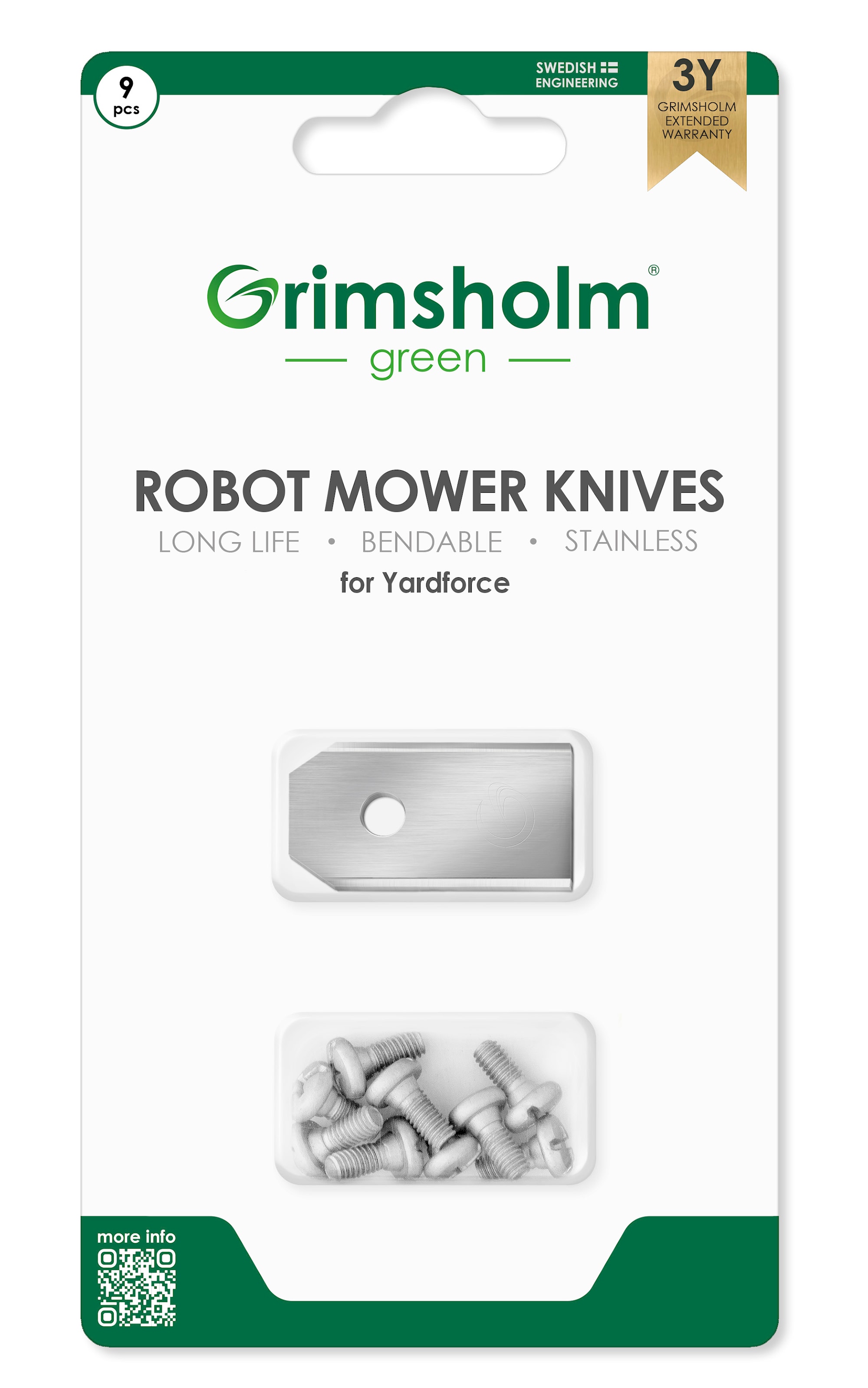 Grimsholm Kniver til Yardforce 9 stk