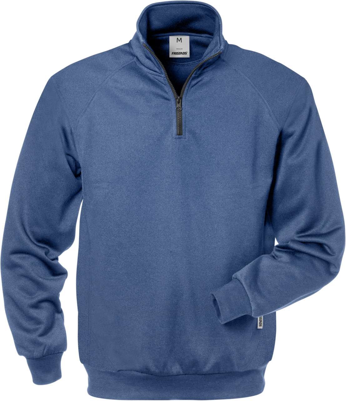 Fristads Sweatshirt kort zip 7048 SHV Svart/Grå XL