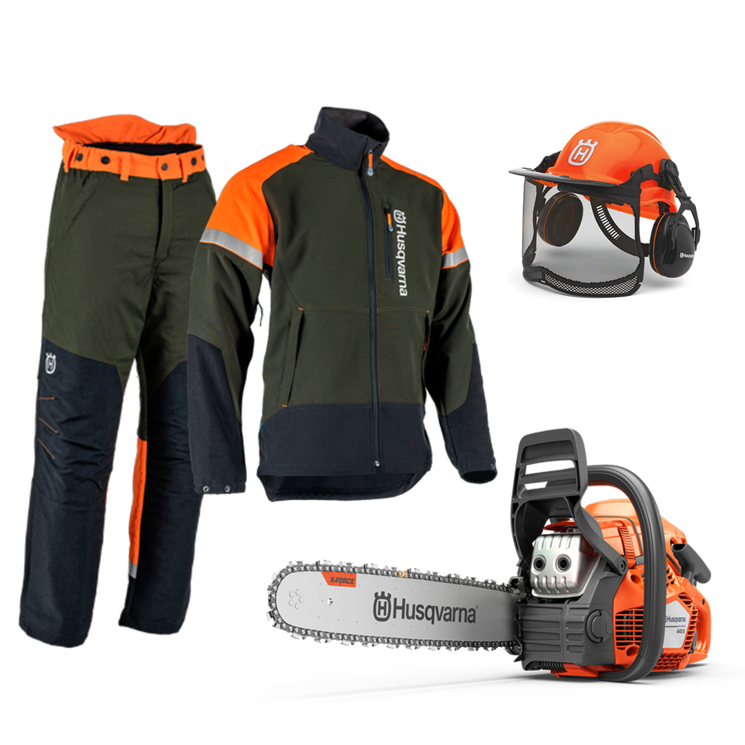 Husqvarna 445e II TrioBrake Puoliammattilaisen Paketti