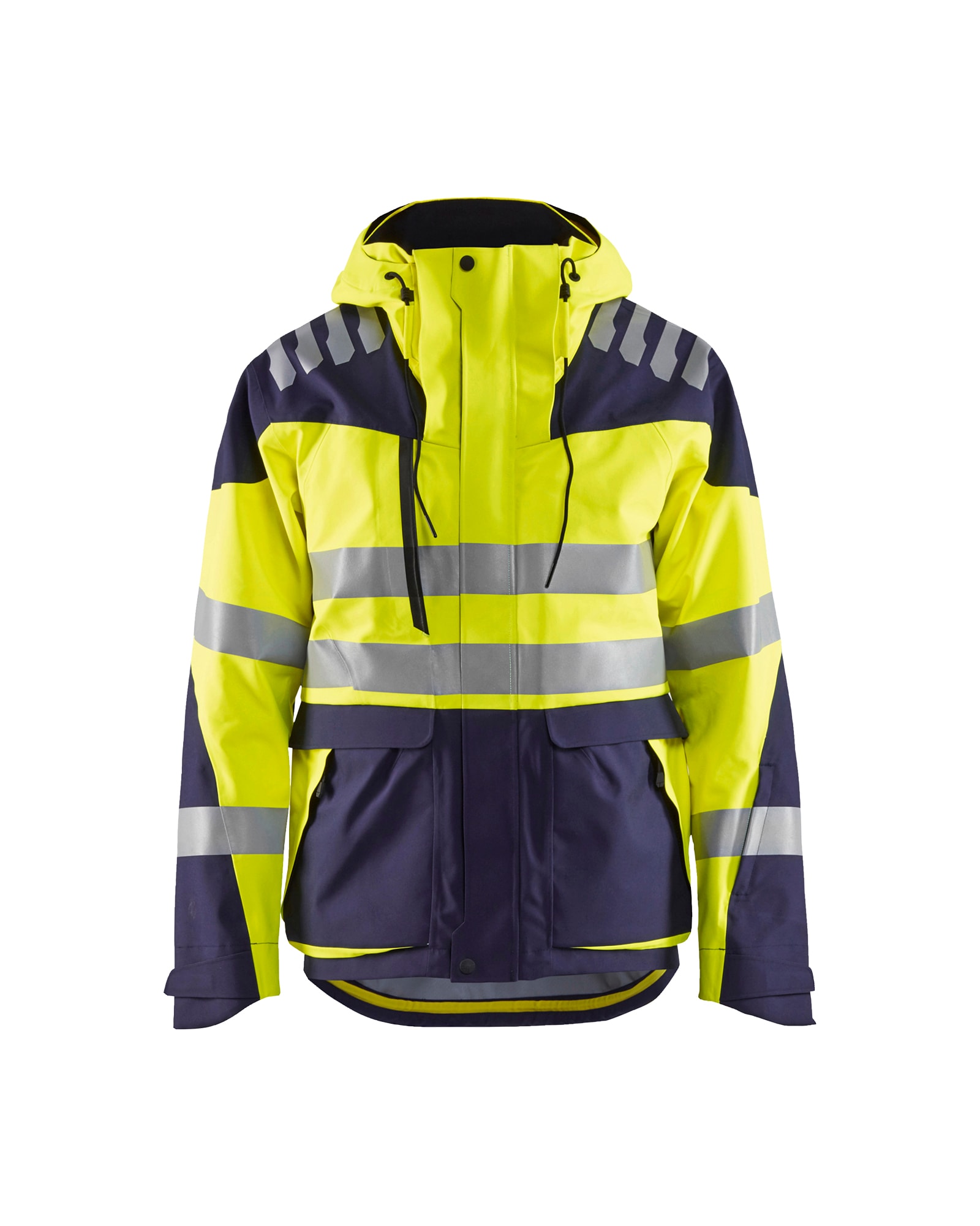 Blåkläder Shell Jacke High Vis Evolution High Vis Gelb/Marineblau - XXXL