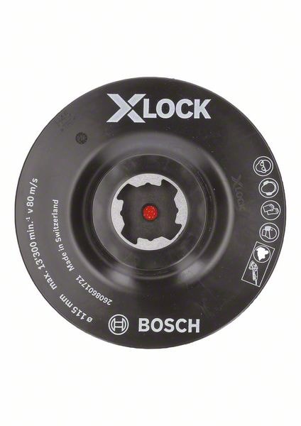 Bosch X-LOCK-bagskive med velcro, 125 mm