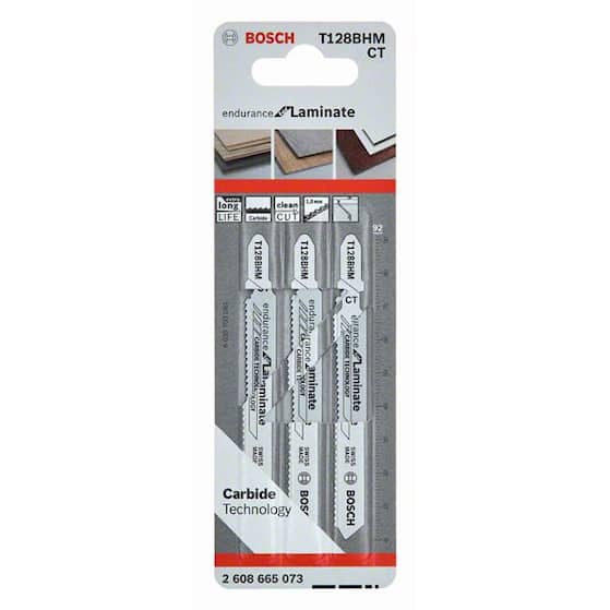 Bosch Sticksågblad T128BHM laminate 3-pack