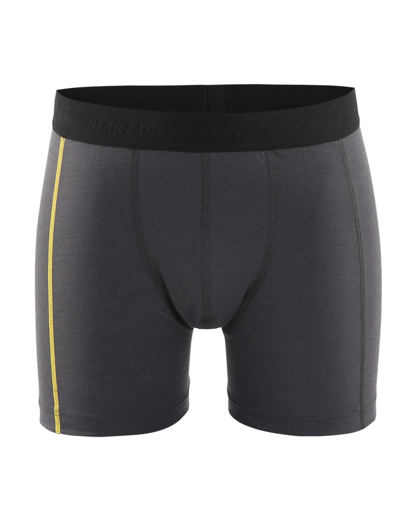 Blåkläder Boxer Shorts XLIGHT, 100% Merino Dunkelgrau/Gelb - XXL