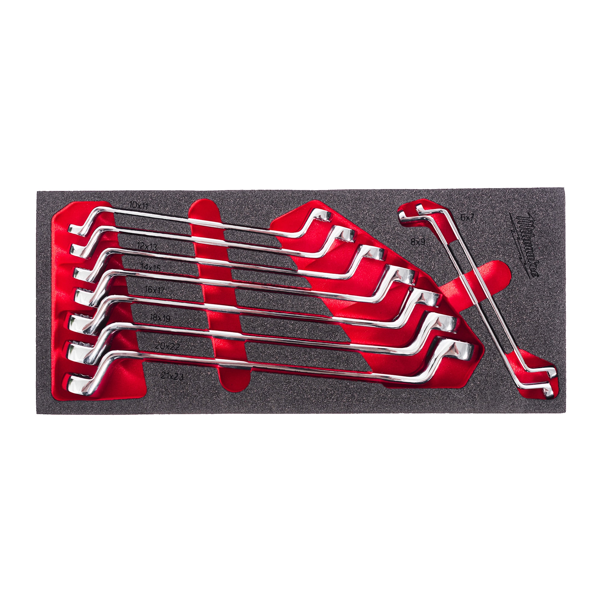 Milwaukee Ringnyckel Dubbel Skum 9Del