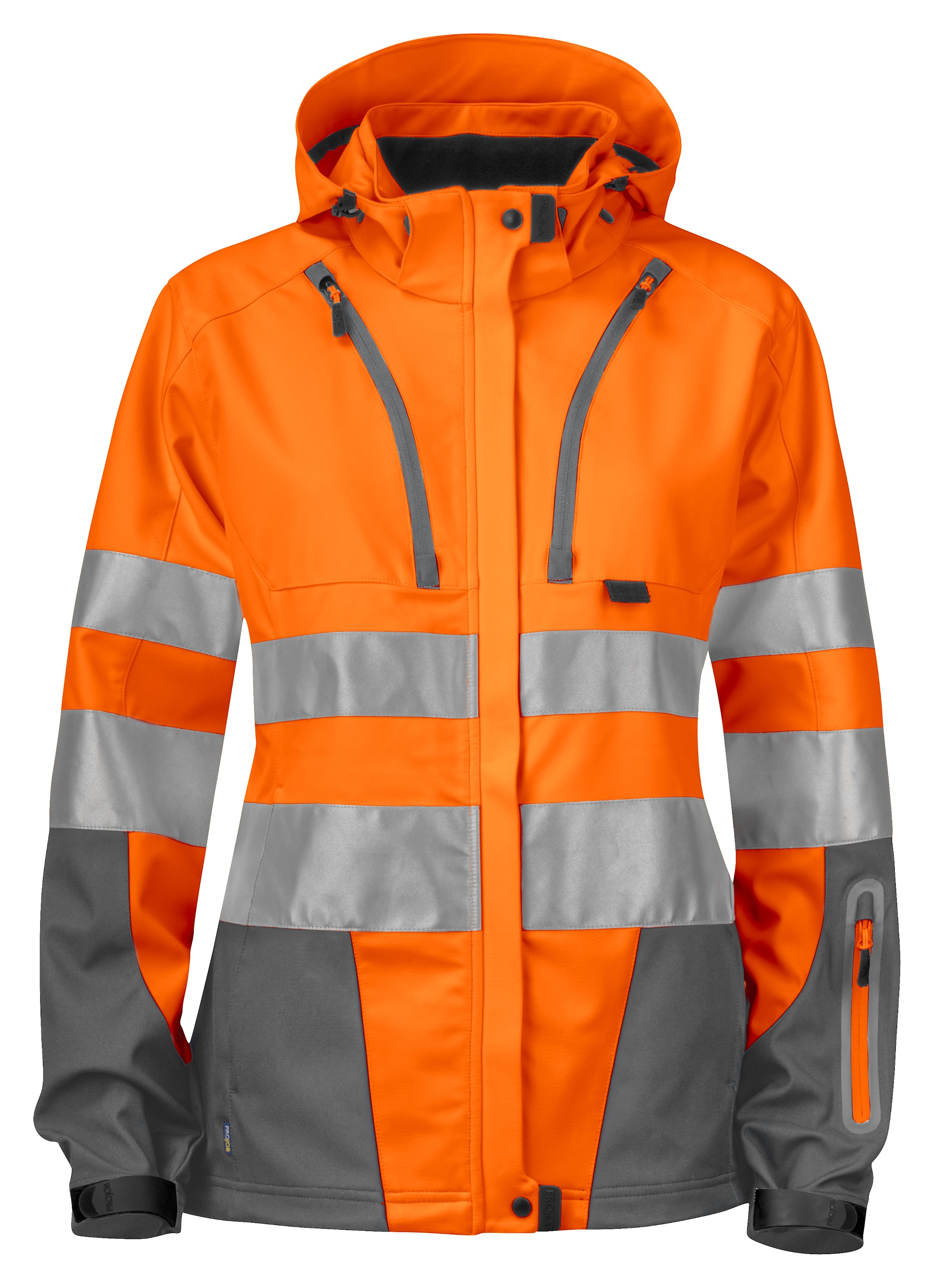ProJob 6423 Funktionsjacka Dam HV Orange/Grå XS