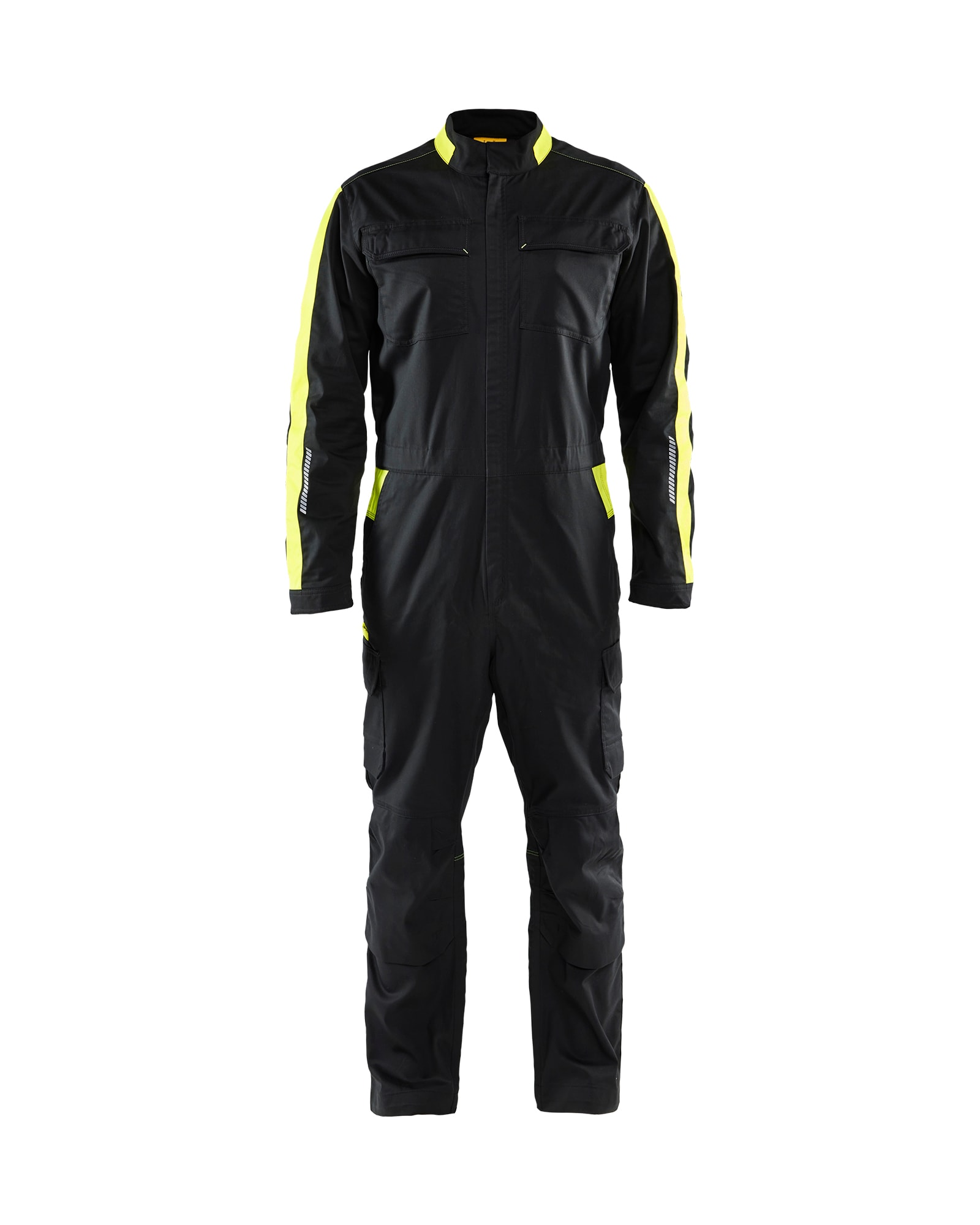 Blåkläder 6144-1832 Industrioverall stretch Svart/Varselgul C60