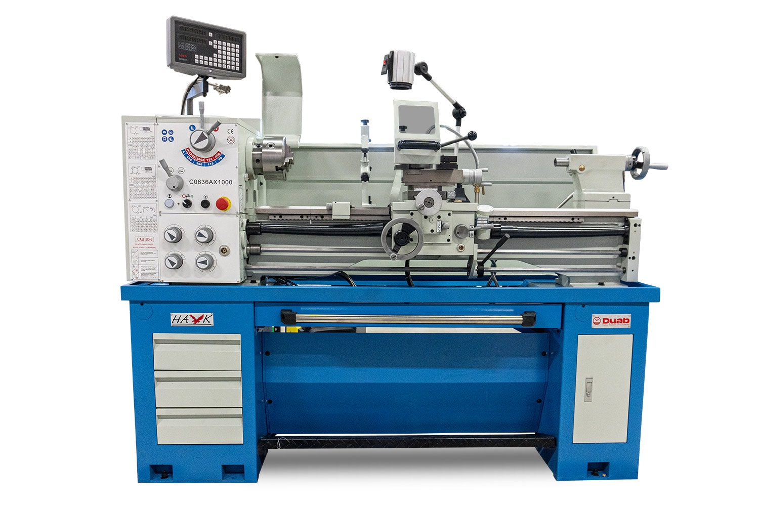 Hawk metalldreiebenk CO636A digital