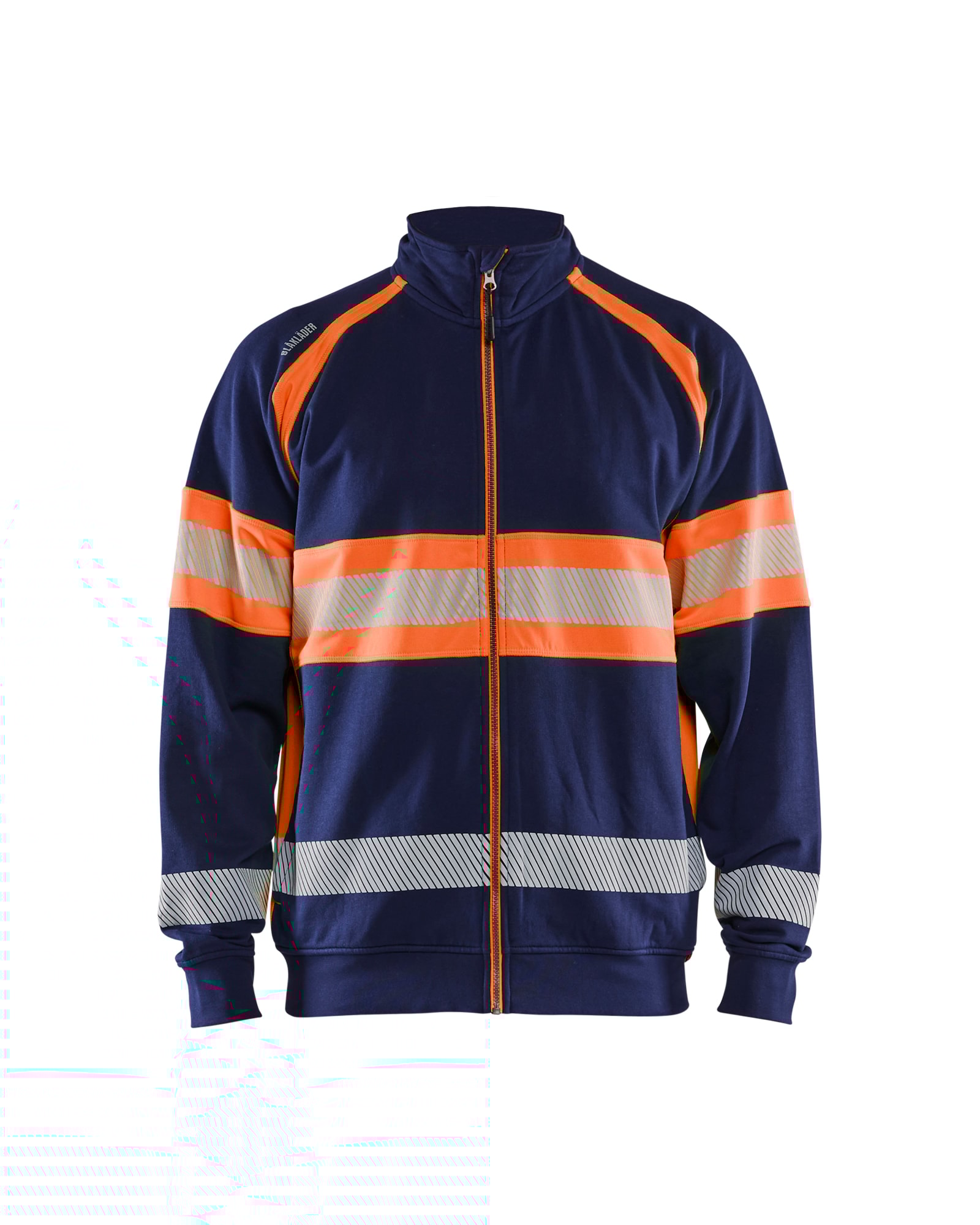 Blåkläder High Vis Sweatjacke Schwarz/High Vis Rot - 4XL
