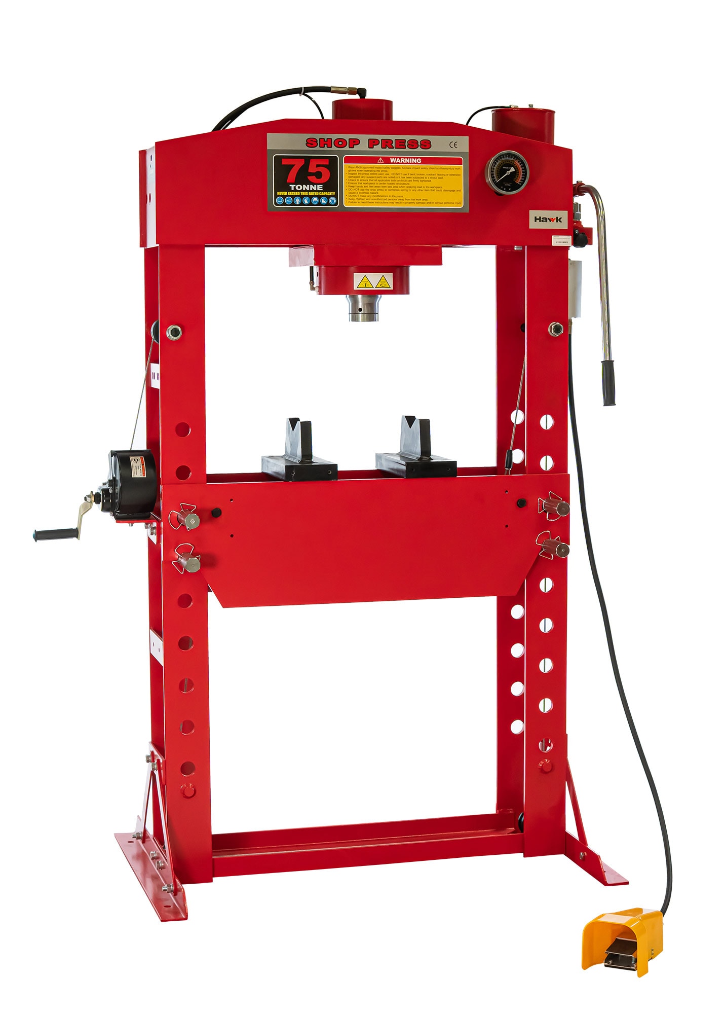 Hawk hydraulinen korjaamopuristin 75 t