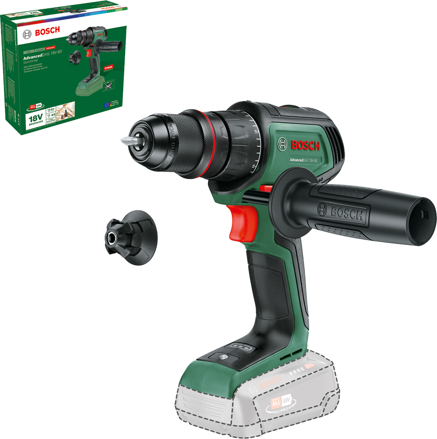 Bosch DIY Borrskruvdrag Advdrill 18V80 QS utan batterier och laddare 3AC