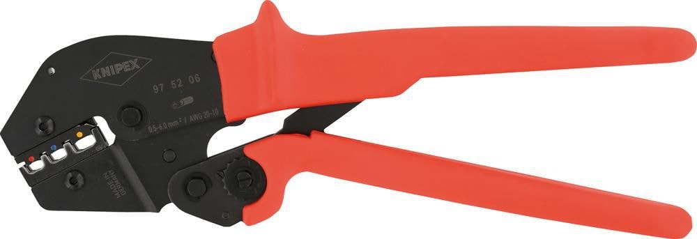 Knipex krympeverktøy 975206 250mm 0,5-6mm², for isolerte kabelsko