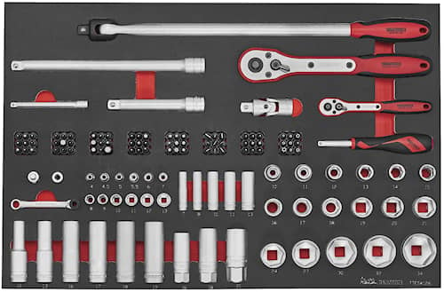 Teng Tools Hylsnyckelsats TTESK126 1/4 & 1/2 EVA 126 delar