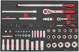Teng Tools Hylsnyckelsats TTESK126 1/4 & 1/2 EVA 126 delar