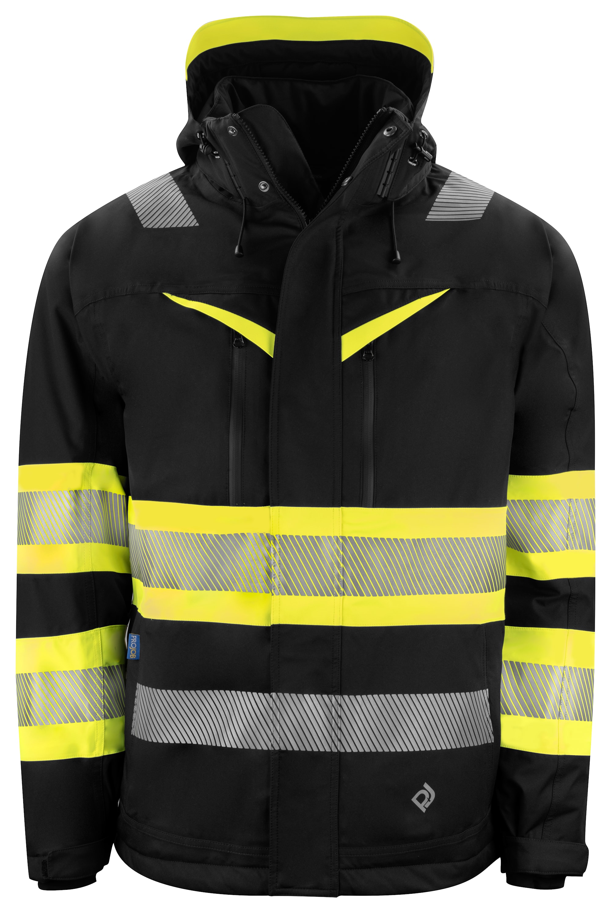 ProJob 6446 Funktionsjacke En Iso 20471 Klasse 1 - Yellow/Black - 4XL
