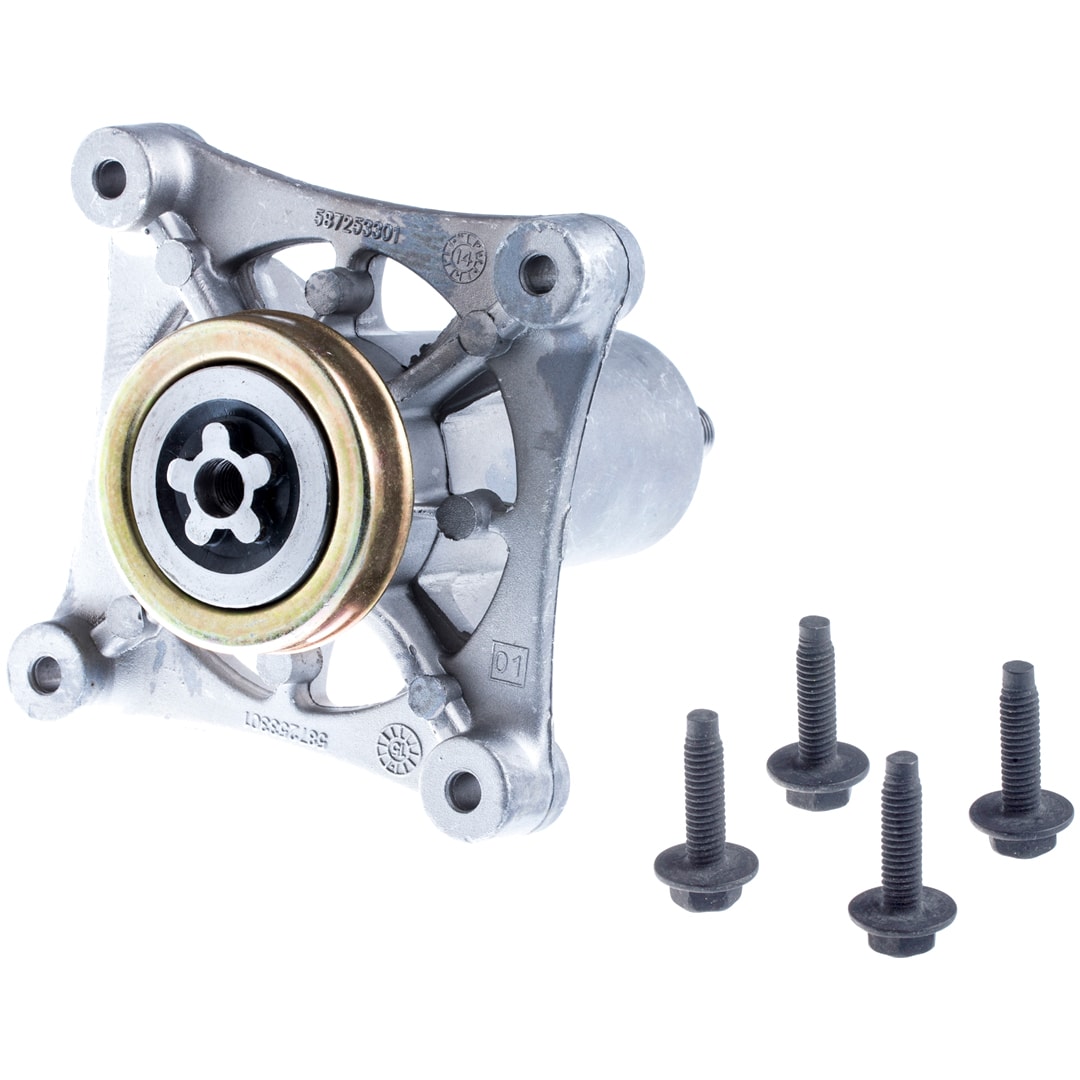 Husqvarnas lagerhus med knivspindel og bolt