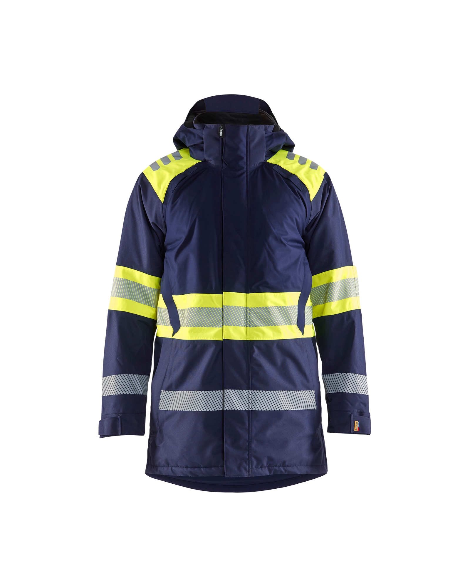 Blåkläder High Vis Winterparka Schwarz/High Vis Rot - 4XL
