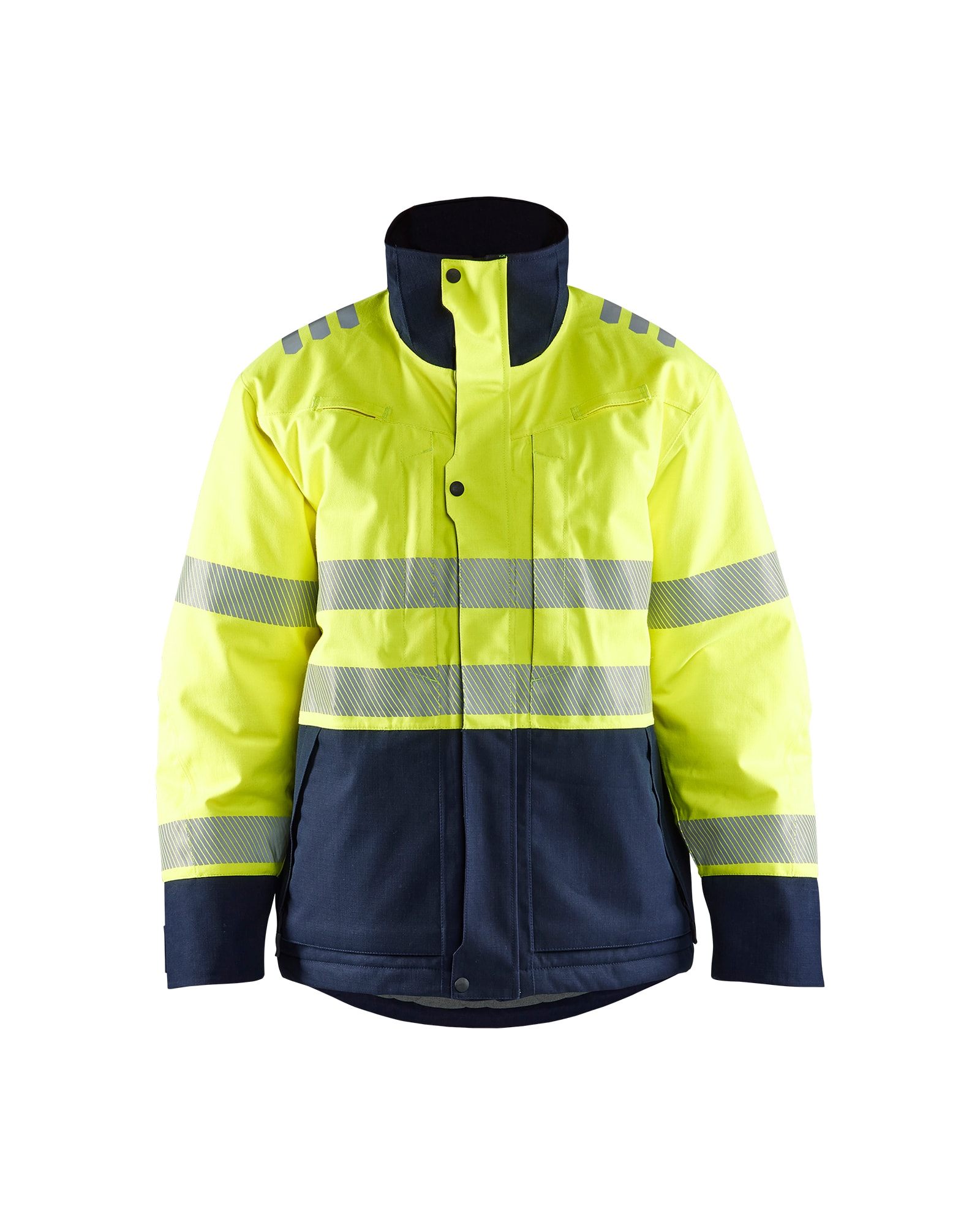 Blåkläder Multinorm Winterjacke High Vis Gelb/Marineblau - XXXL