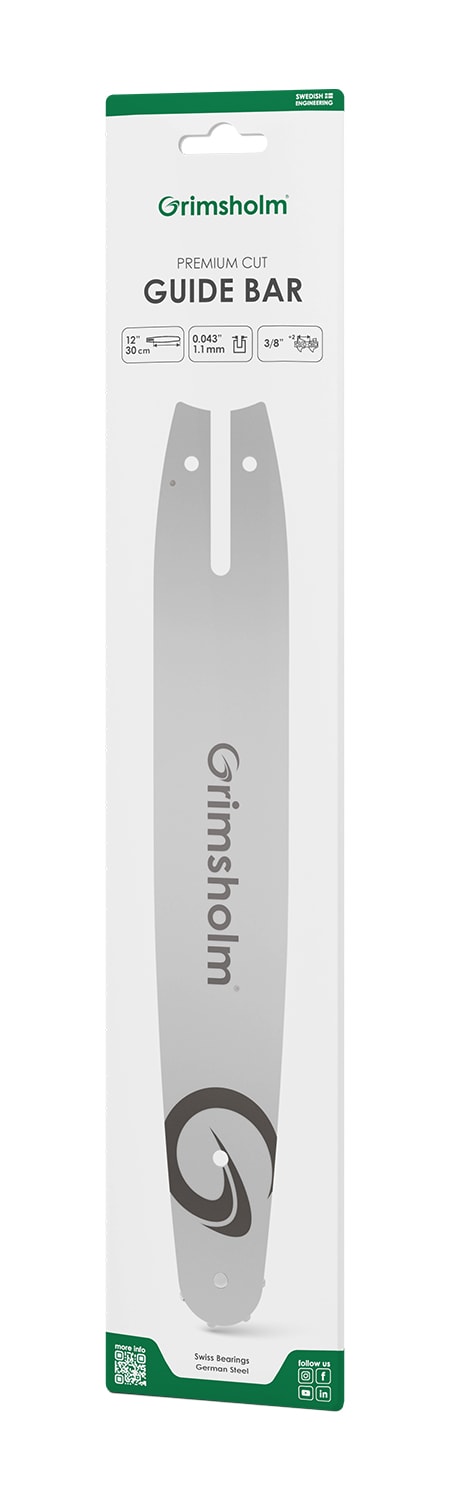 Grimsholm Guide bar Premium Cut 12" 3/8" .043"/1.1mm (for Stihl)