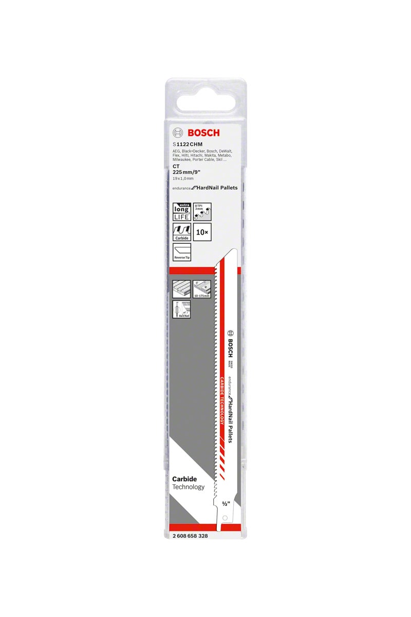 Bosch Puukkosahanterä S 1122 CHM Endurance for HardNail Pallets