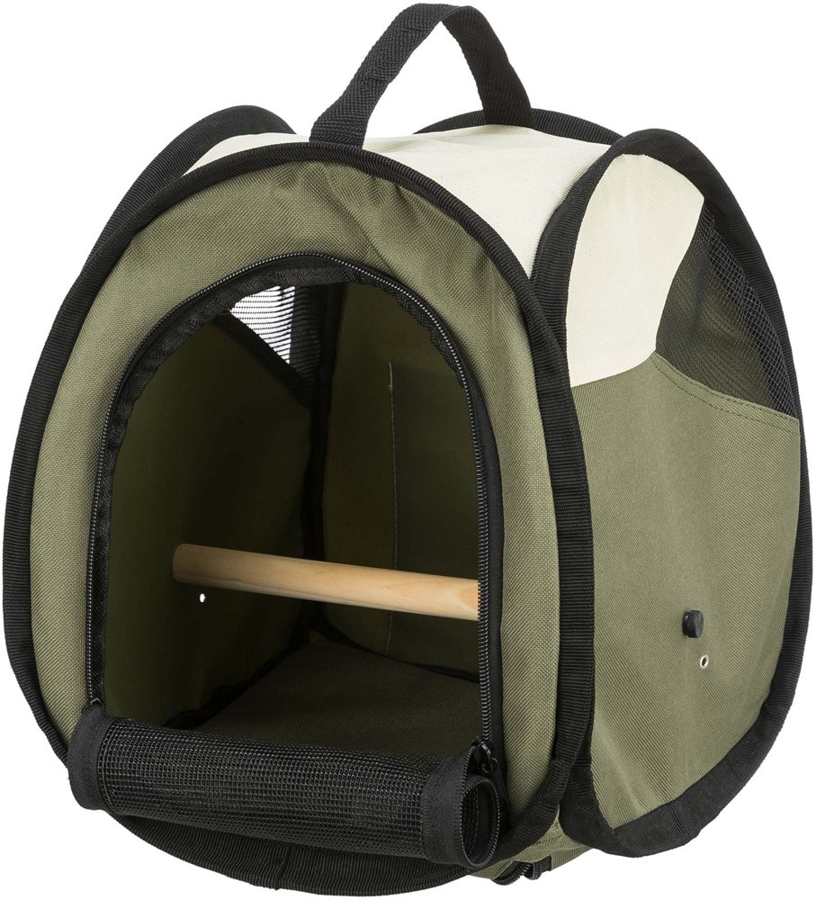 Trixie Transport Cage Bird, Nylon with perch 27X27X32cm.