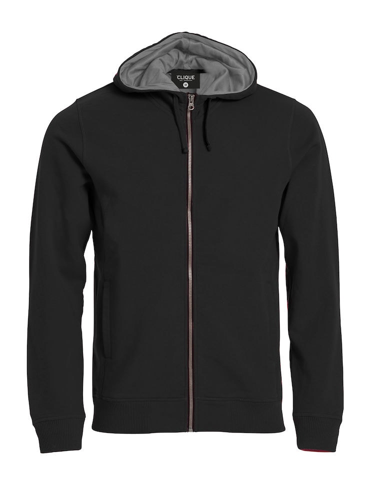 Clique Classic Hoody FZ Svart XXL