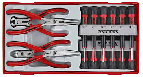 Teng Tools 16-osainen ruuvitaltta- ja pihtisarja hienomekaniikkaan TTMI16