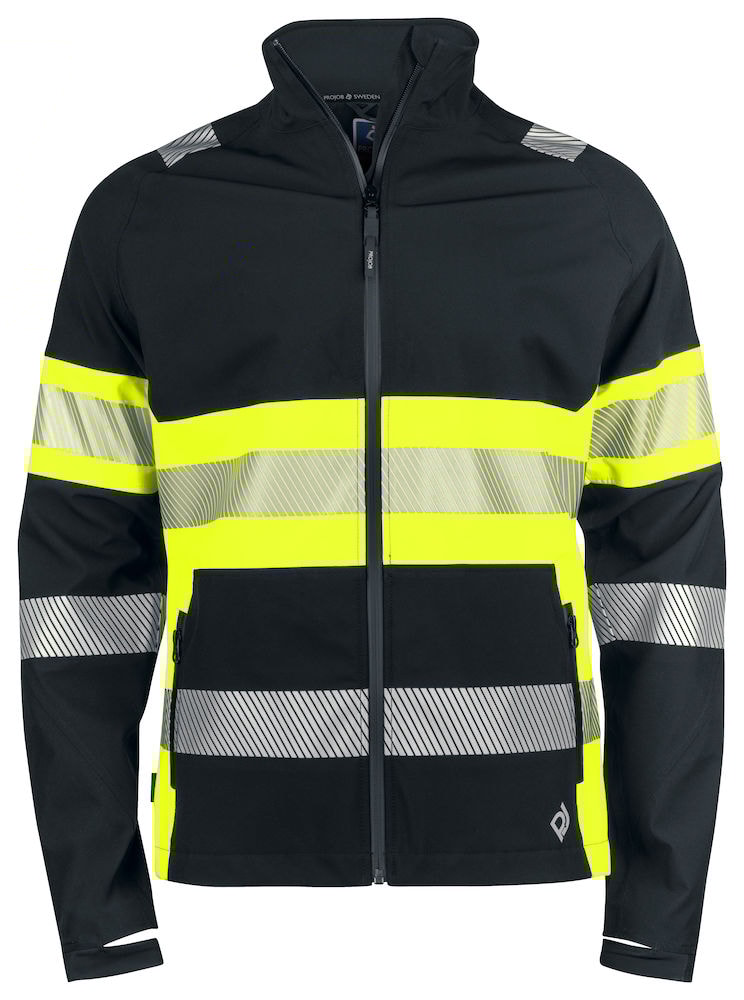 ProJob 6442 Funktionsjacke En Iso 20471 Klasse 1 - Yellow/Black - 4XL