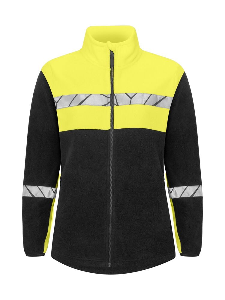 ProJob 7301 Fleece Jacket Women 7301 Fleece Jacket Women 9910-Viz Black/Yellow M