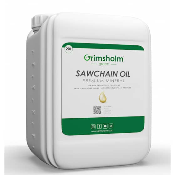 Grimsholm Sagkjedeolje Premium Mineral, 20 L