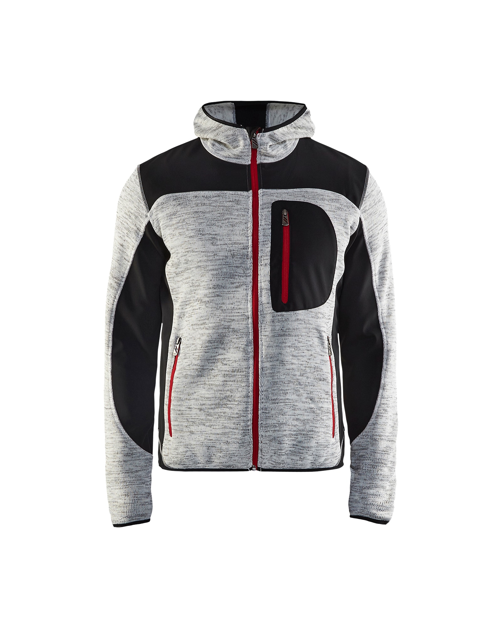 Blåkläder Hettejakke - Gråmelert/svart - 4XL