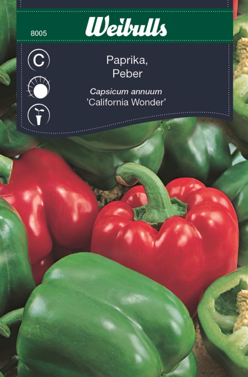 Weibulls Paprika california wonder Frö