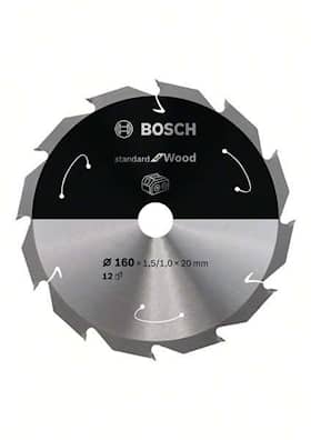 Bosch Standard for Wood -pyörösahanterä johdottomiin sahoihin 160 x 1,5 / 1 x 20 T12