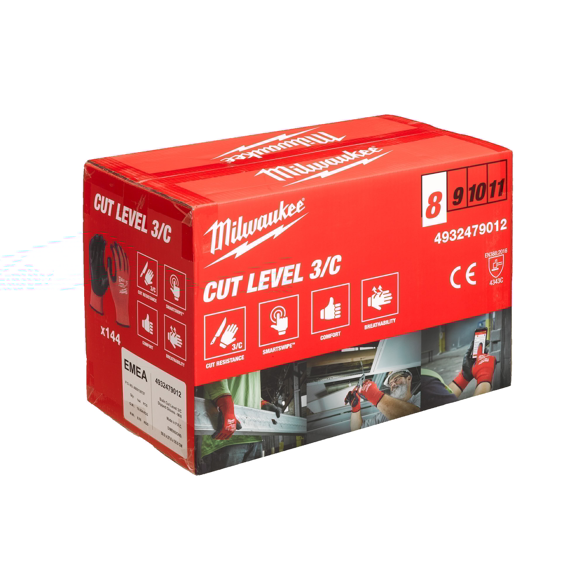 Milwaukee Handske Skärskydd C 144-pack