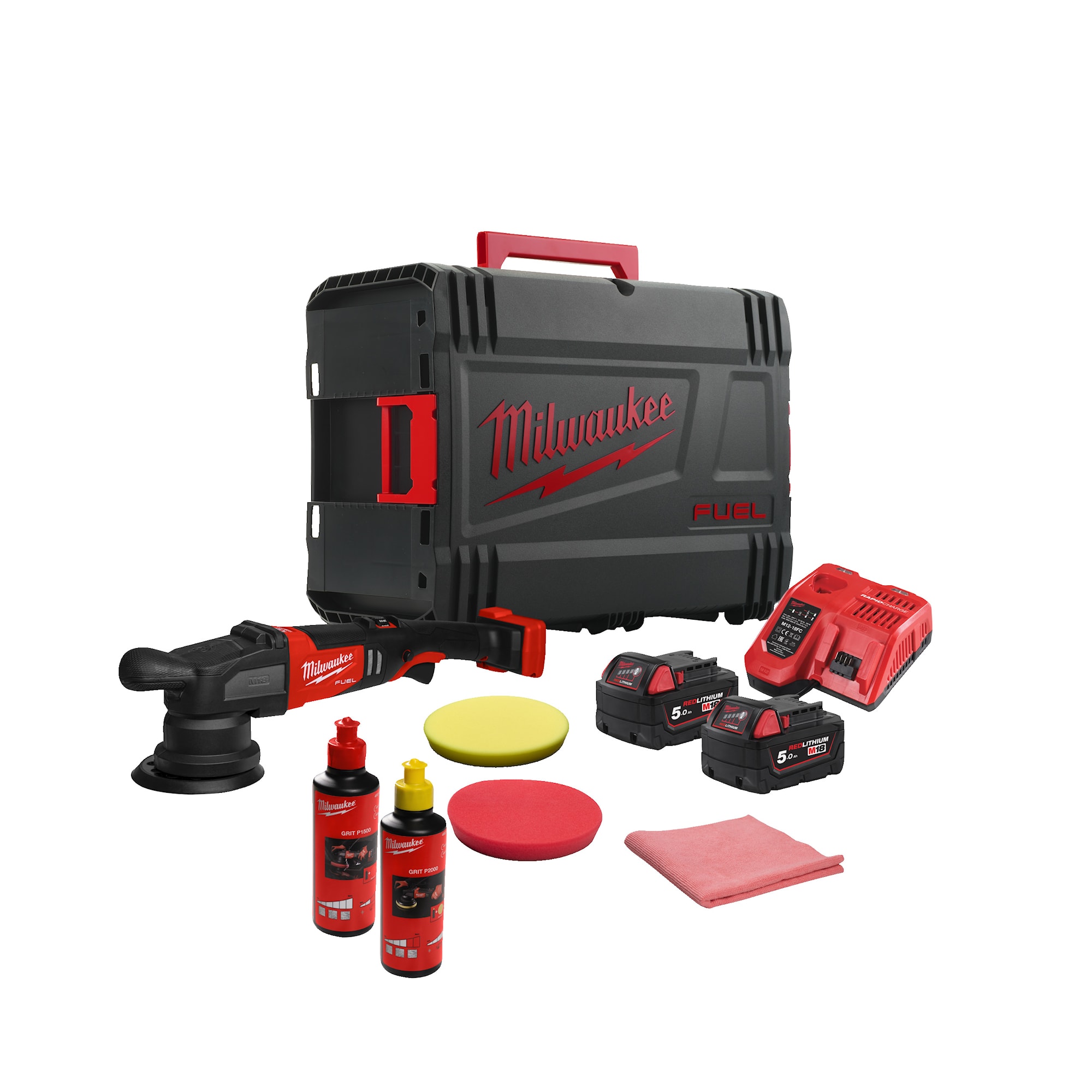 Milwaukee M18 FROP15-502X KIT Polermaskin batteridriven