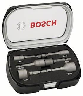 Bosch Hylsor i sats 6-13mm med magnet 6 delar