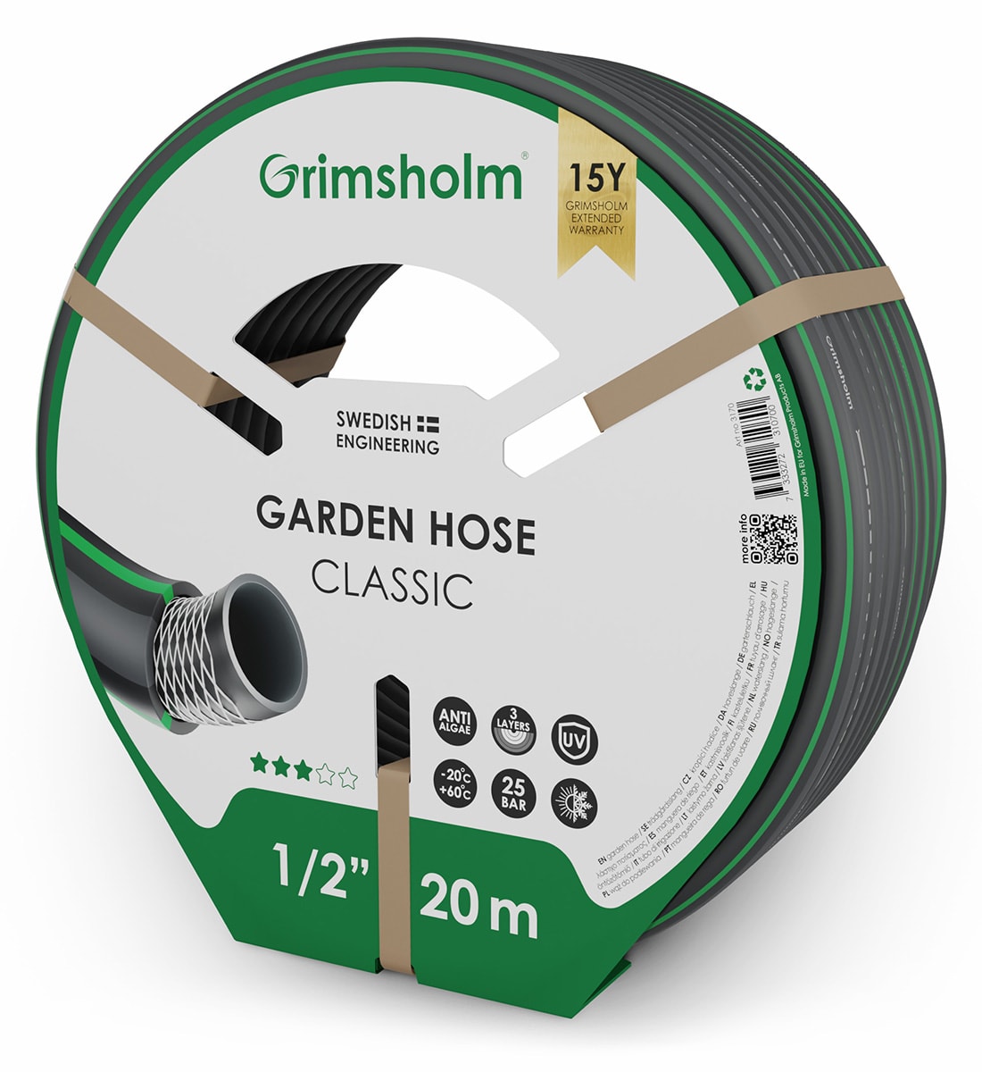 Grimsholm Garden hose Classic, 20 m