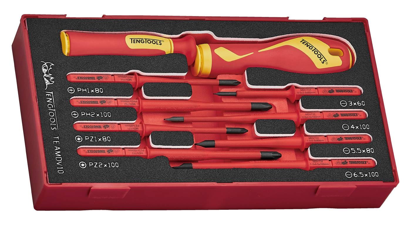 Teng Tools Ruuvitalttasarja TEAMDV10 1000V