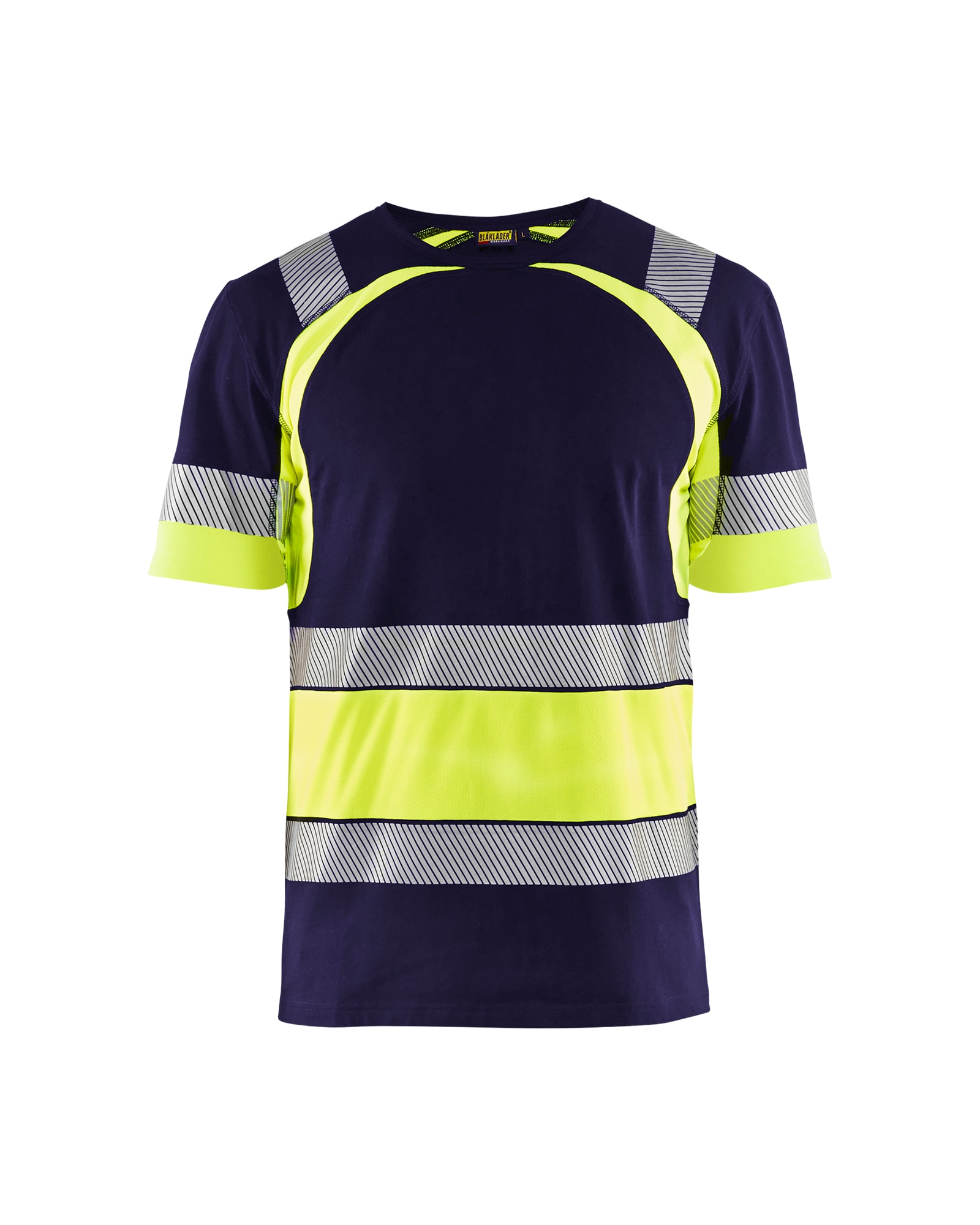 Blåkläder High Vis T-Shirt Schwarz/High Vis Rot - XXXL