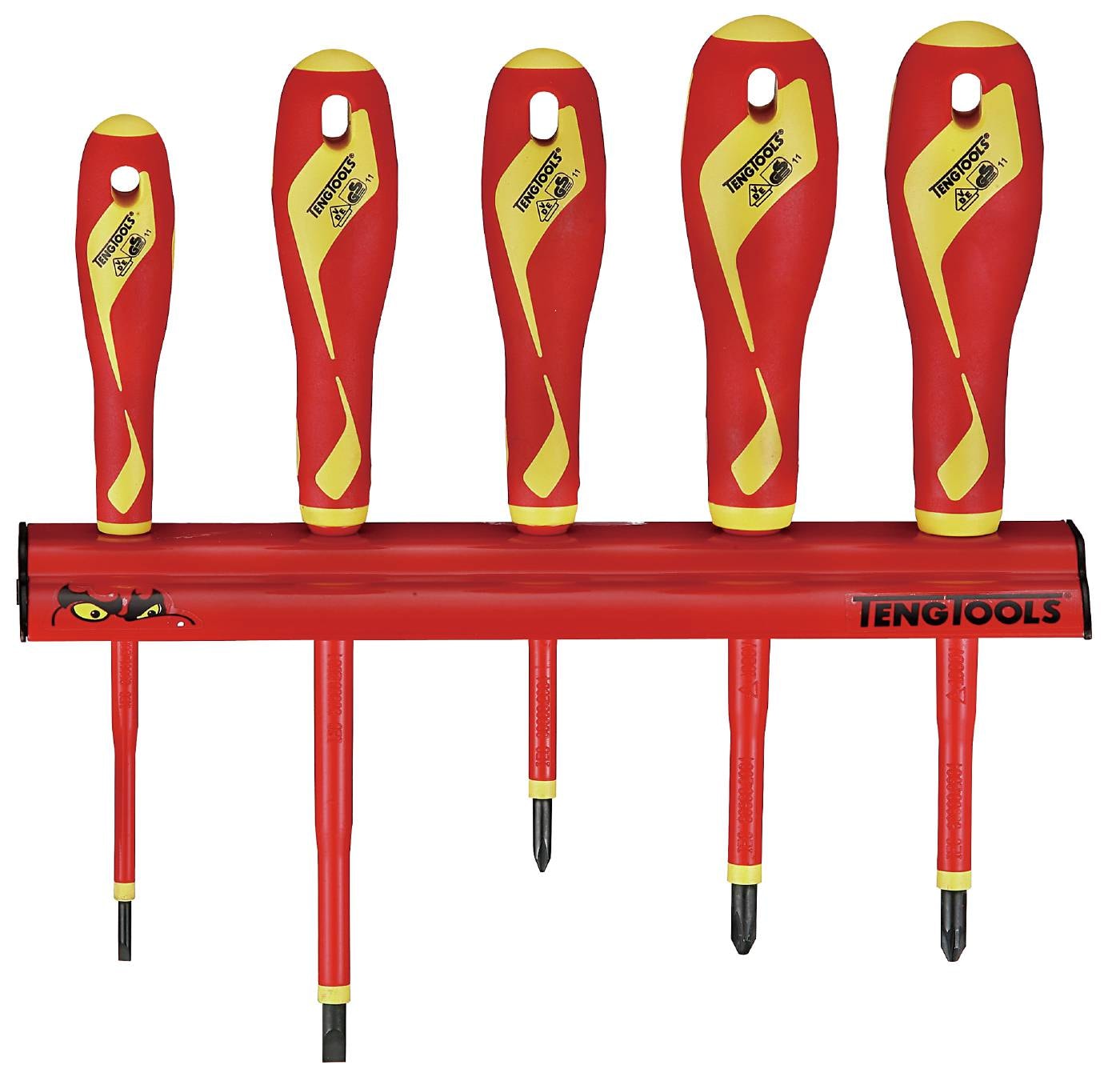 Teng Tools Ruuvitalttasarja 1000 V ja seinäteline WRMDV05N