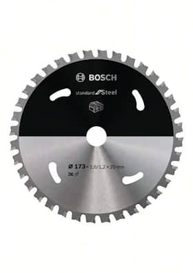 Bosch Standard for Steel -pyörösahanterä johdottomiin sahoihin 173 x 1,6 / 1,2 x 20 T36