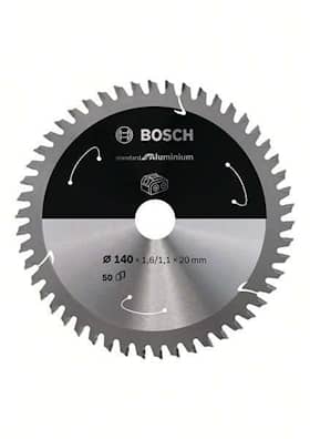 Bosch Standard for Aluminium-sirkelsagblad for batteridrevne sager 140x1,6/1,1x20 T50