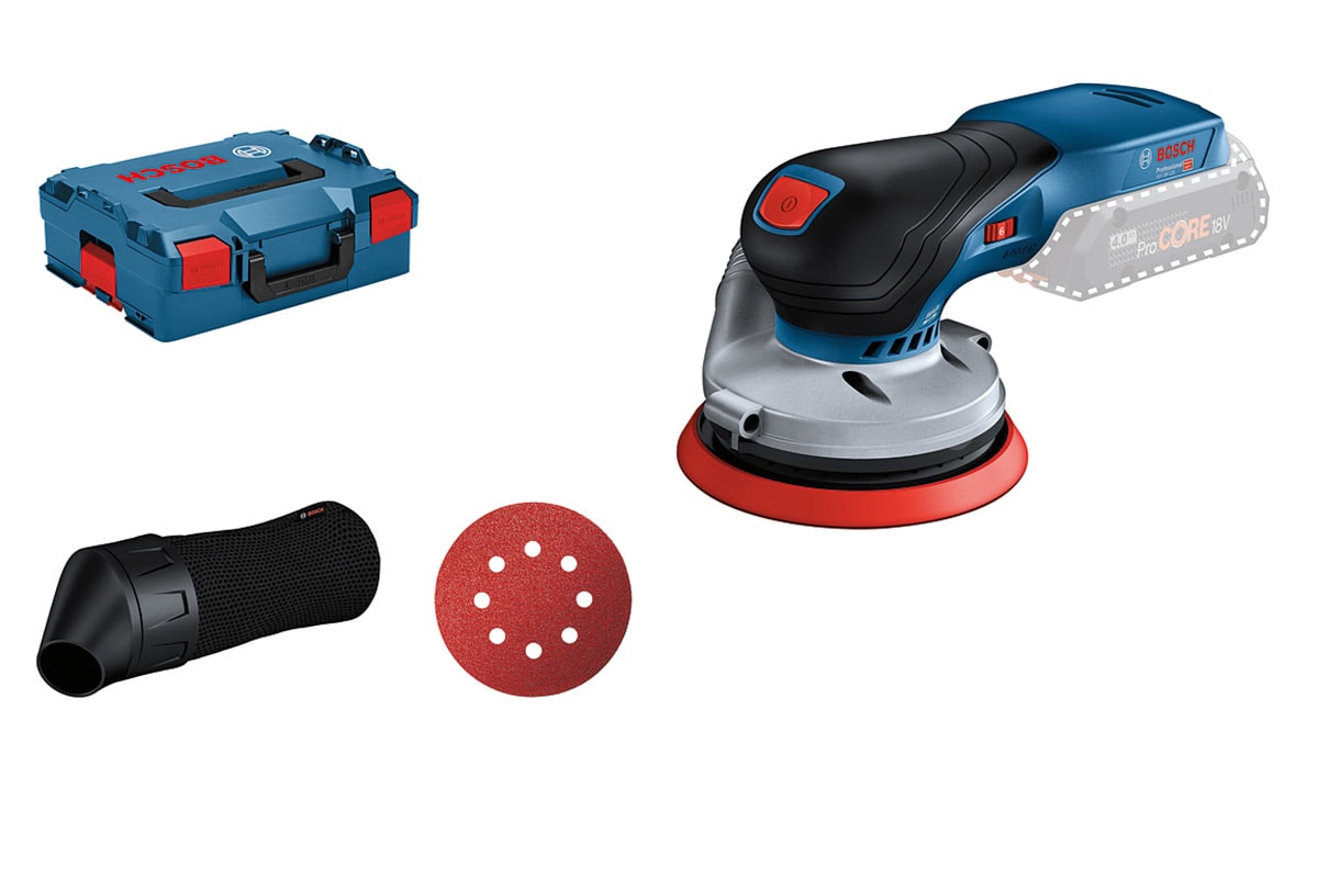 Bosch Excenterslip GEX 18V-125 L-BOXX utan batteri & laddare