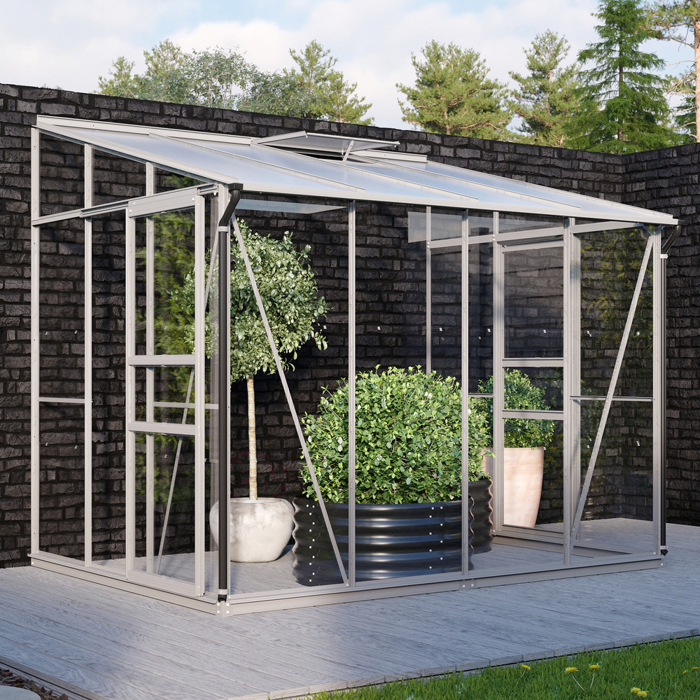 Vitavia Ida 5200 Växthus Glas - 5,2 m2 Svart