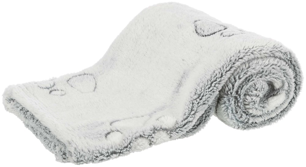 Nando filt, soft fleece, 100x70, ljusgrå