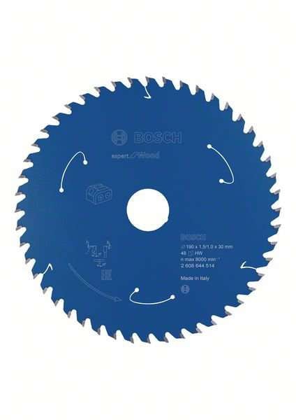 Bosch Sägeblatt Expert for Wood 190x1,5/1x30mm 48Z