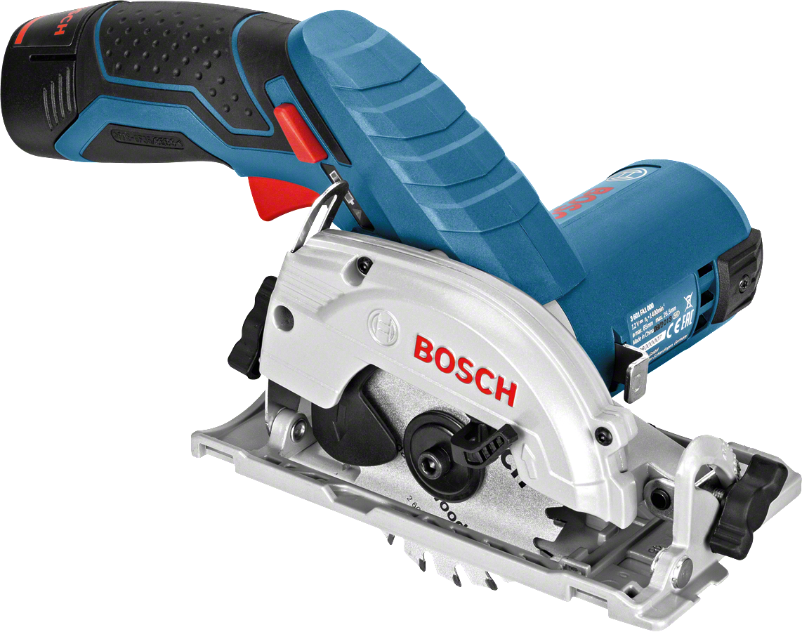 Bosch GKS 12V-26 rundsav med 2 x 3,0 Ah batteri og lader L-BOXX